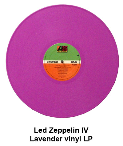 led zeppelin colored vinyl LP