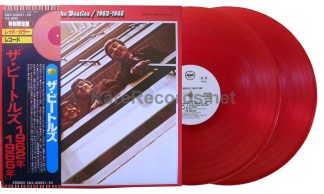 Beatles - 1962-1966 1978 Japan red vinyl white label promotional 2 LP set  with obi
