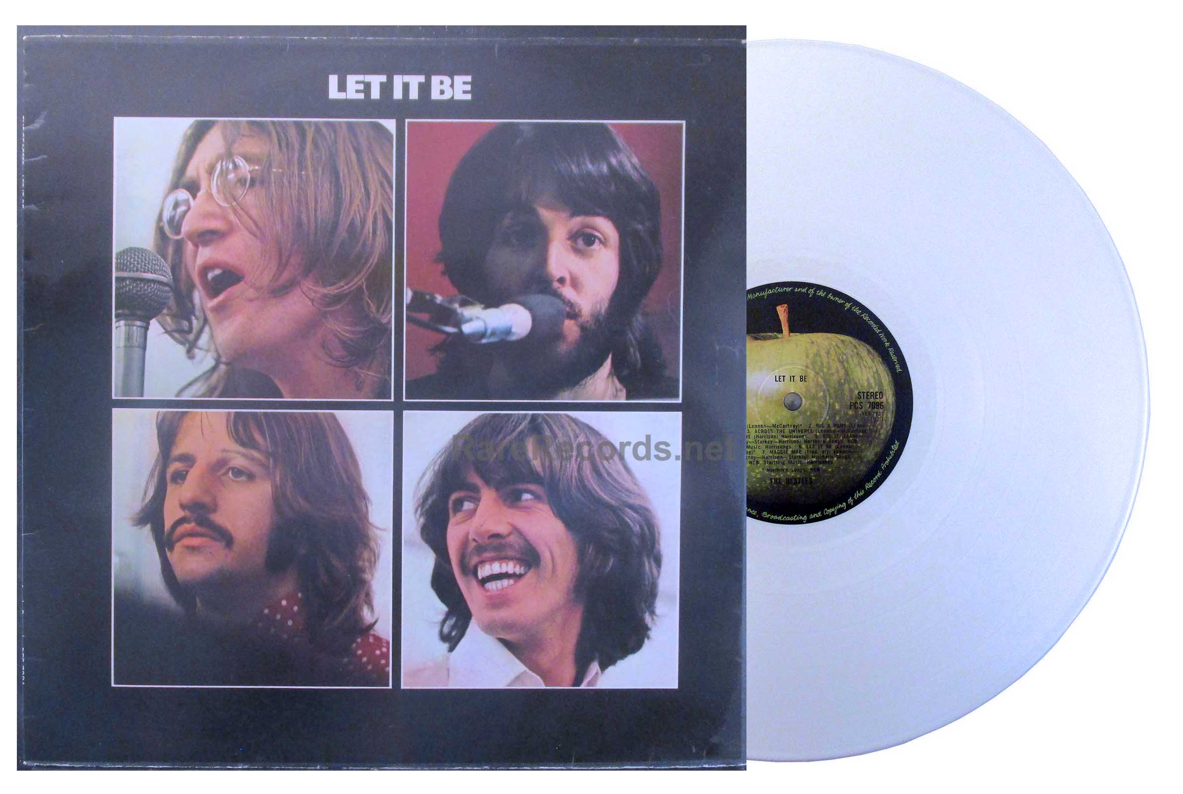Beatles Let It UK white vinyl LP