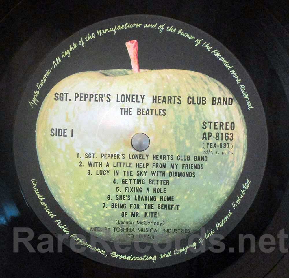 Beatles – Sgt. Pepper Japan Apple LP with obi