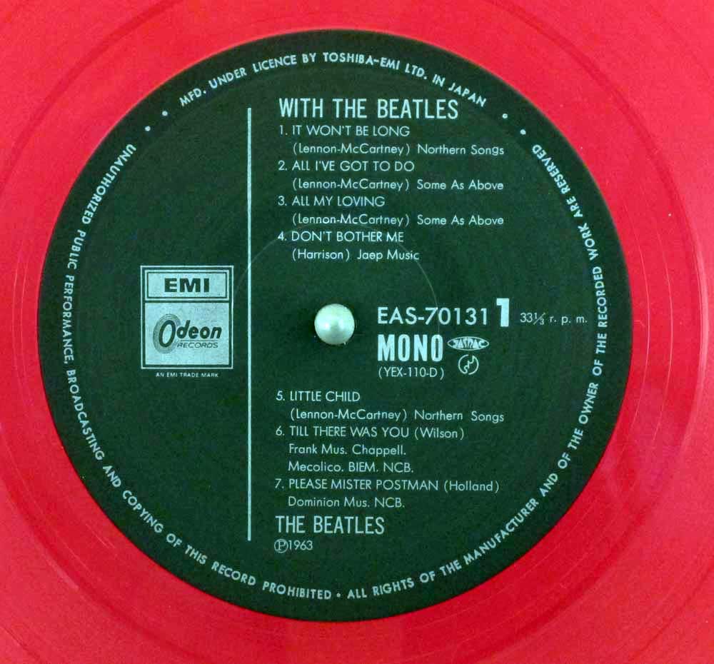 Beatles - With the Beatles limited edition red vinyl Japan mono LP with obi