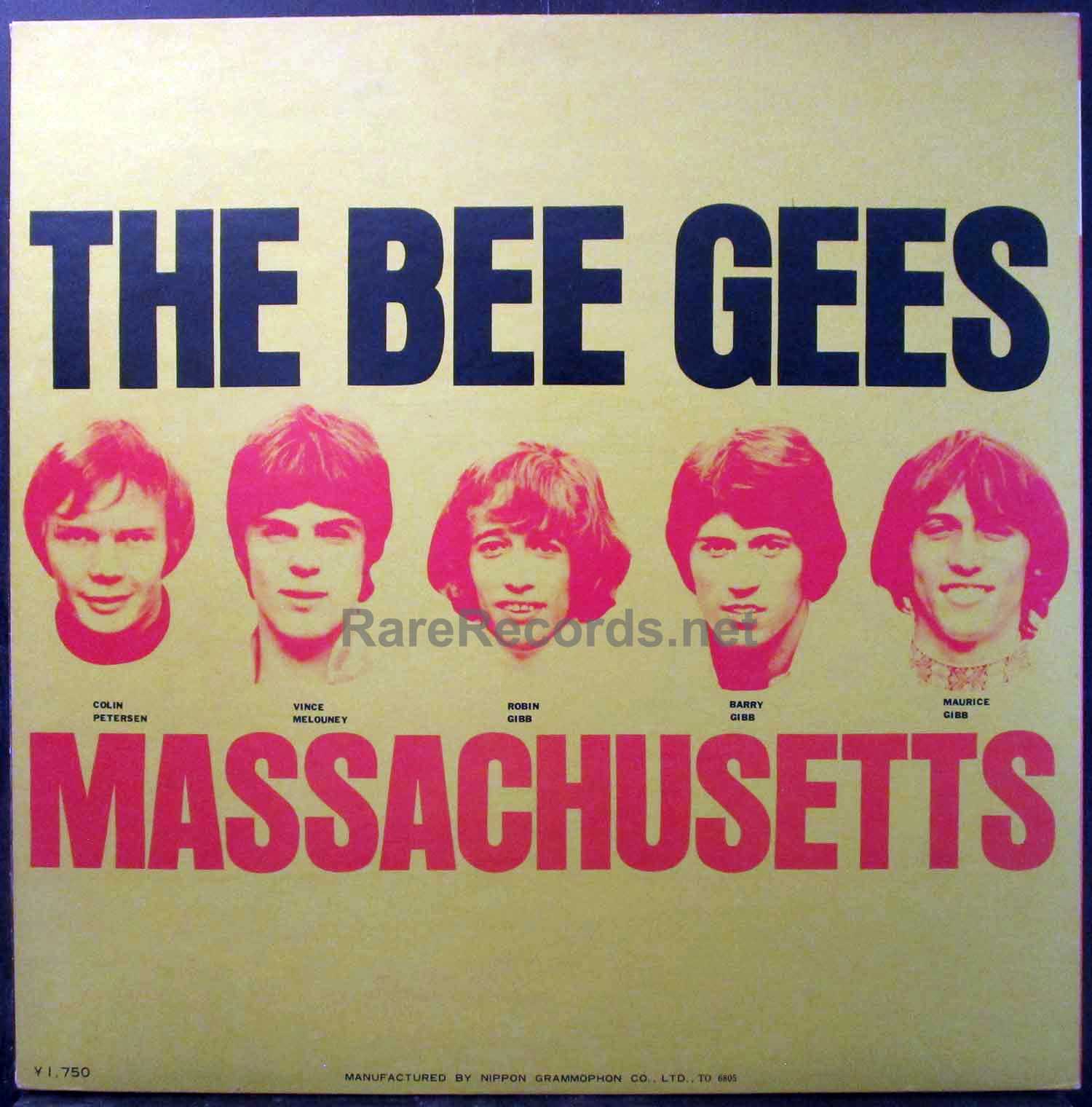 Bee Gees - Massachusetts (Horizontal) 1968 Japan white label promotional LP  with obi