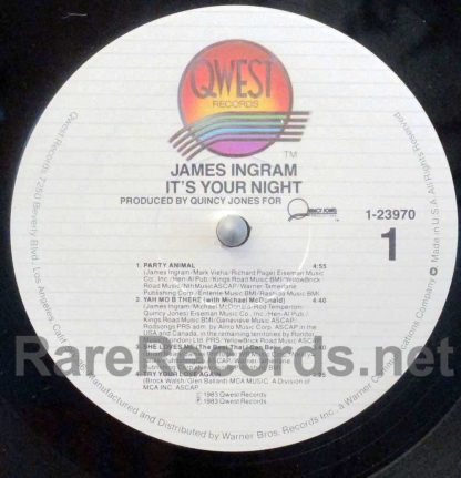 James Ingram - It's Your Night U.S. promo lp