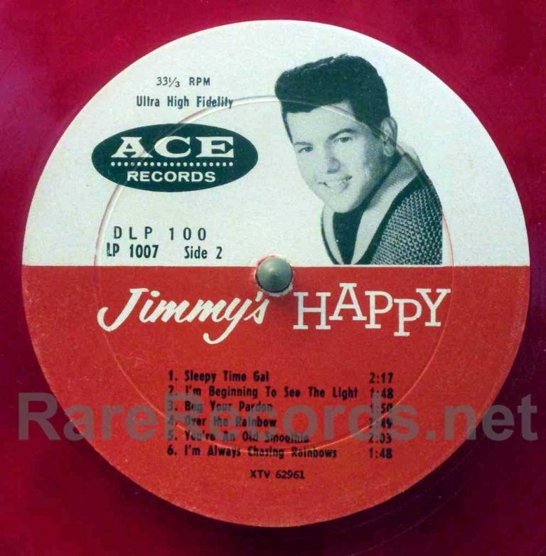 Jimmy Clanton Happyblue 1960 Us Ace Redblue Vinyl 2 Lp With Poster And Letter 3436