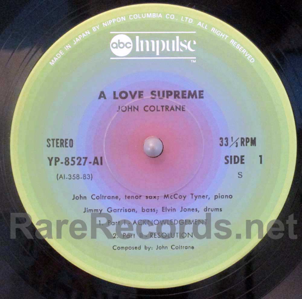 John Coltrane - A Love Supreme Japan LP with obi