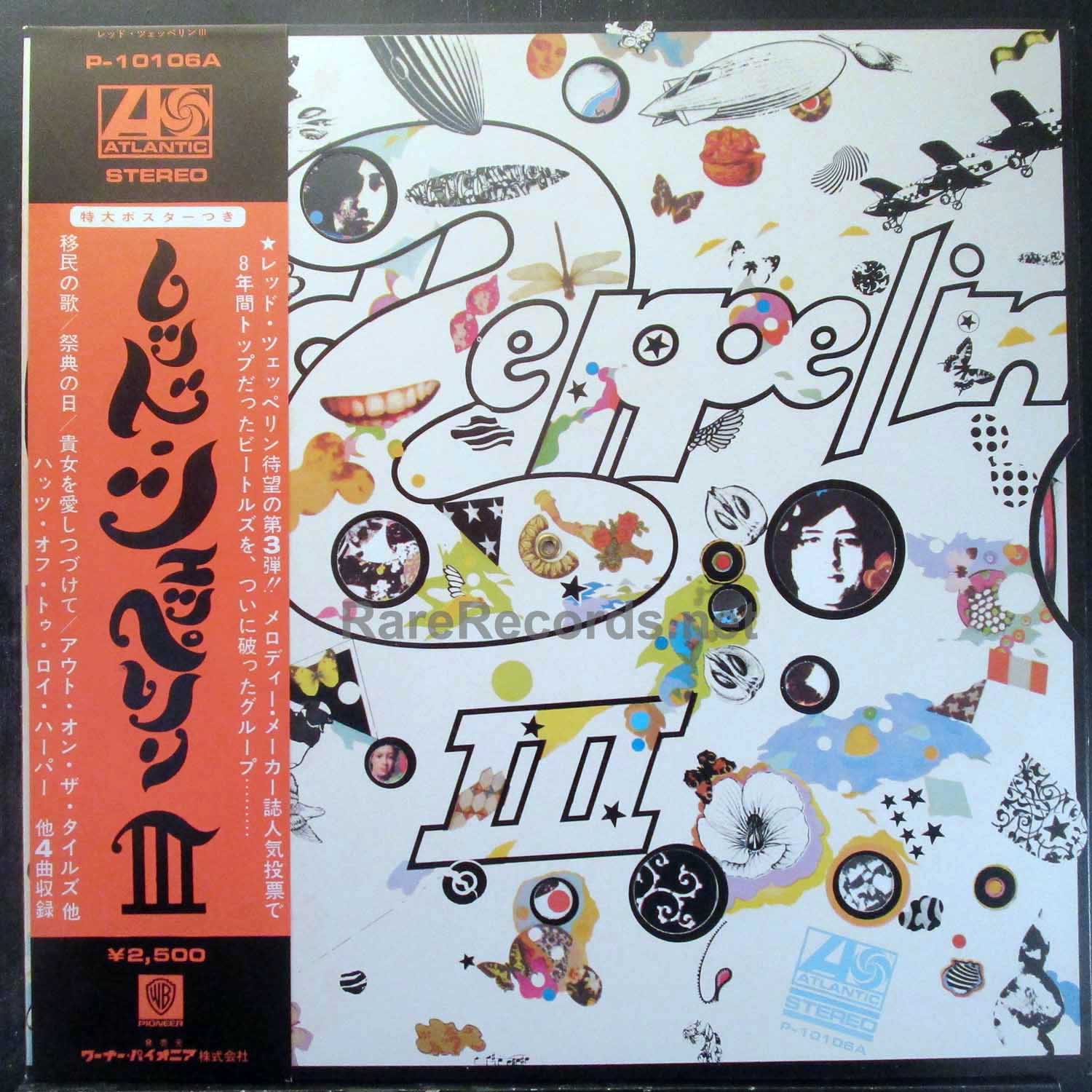 Led Zeppelin – Led Zeppelin III 1976 Japan LP with poster and obi