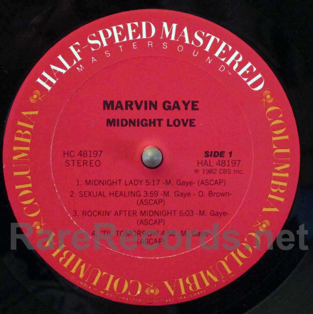 Marvin Gaye - Midnight Love U.S. half speed mastered LP