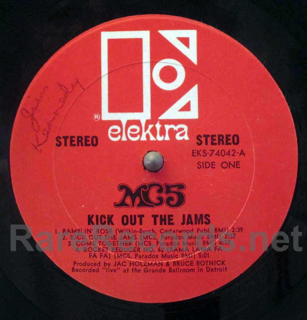 MC5 - KICK OUT THE JAMS ORIG UNCENSORED / NOTES VG++ RED LABEL