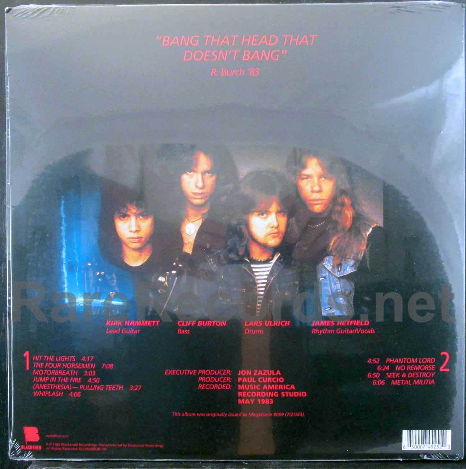 Metallica Kill Em All Framed Vinyl Record , vinilo metallica 