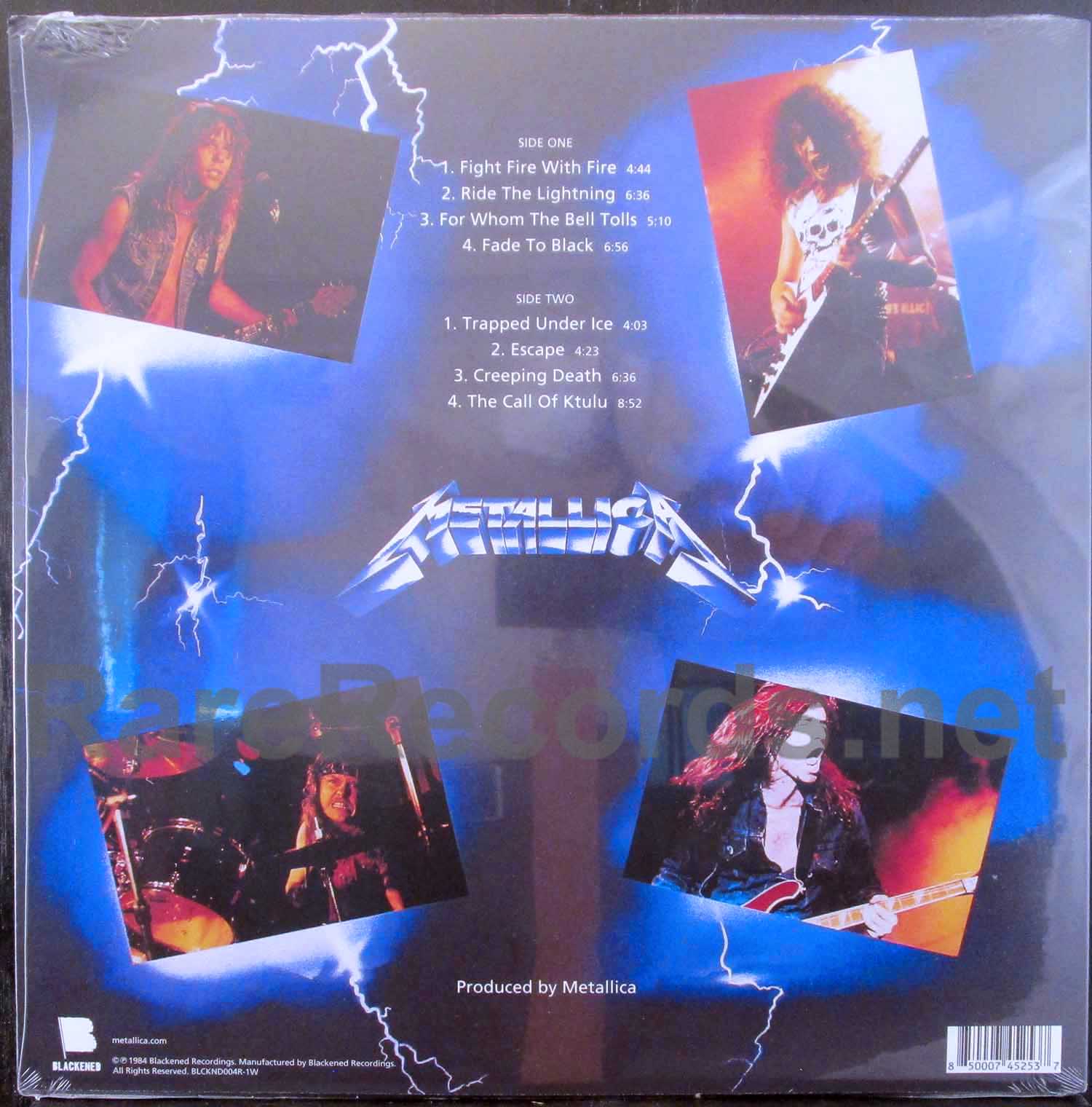 Metallica – Ride the Lightning sealed limited edition blue vinyl . LP