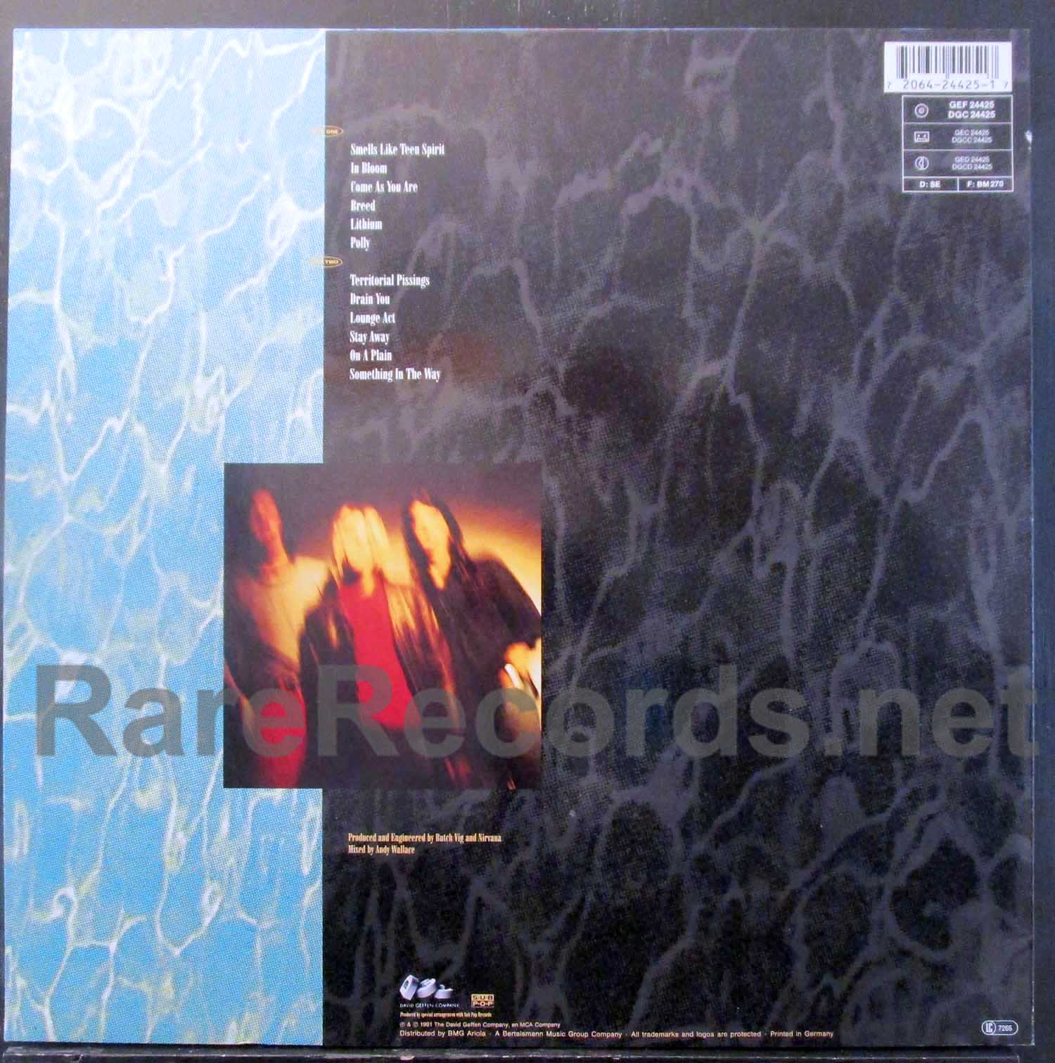 Nirvana – Nevermind 1991 German LP with misprinted inner sleeve