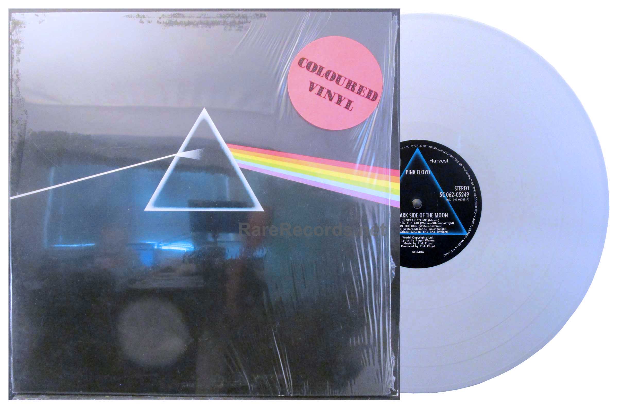 Pink Floyd – The Dark Side of the Moon 1978 white vinyl LP shrink