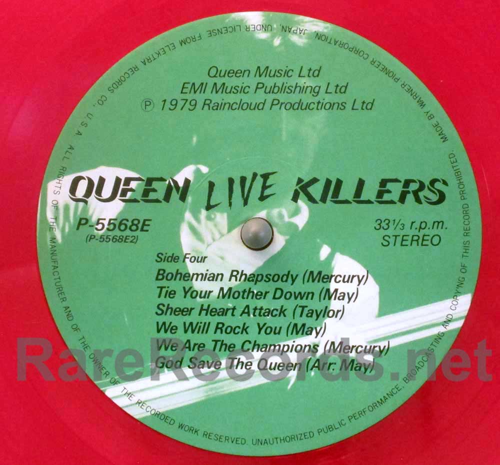 Queen - Live Killers original Japan red/green vinyl 2 LP set with obi