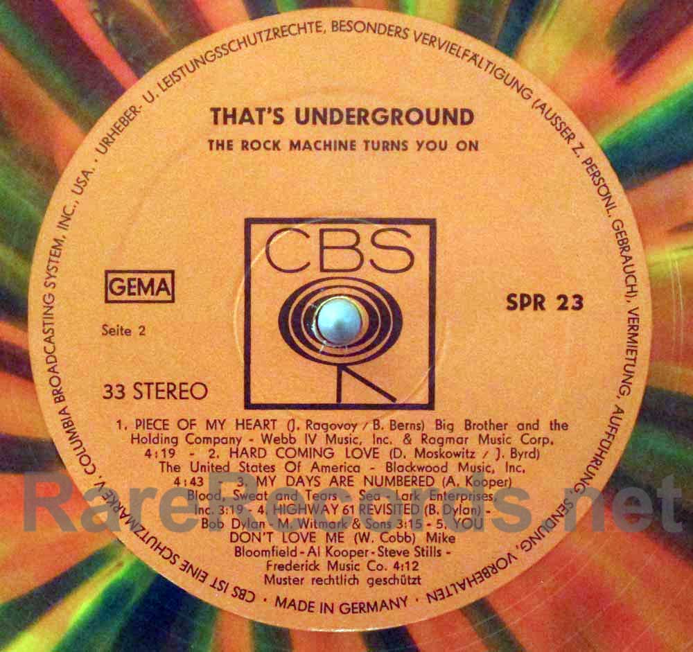 koks rester Ynkelig Various (Bob Dylan) – That's Underground German multicolor vinyl LP